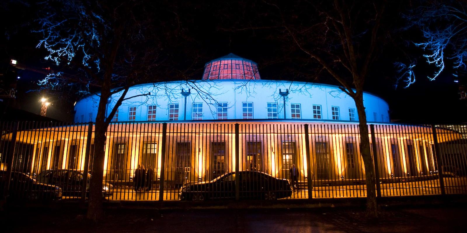 Postpalast München - Illuminated historic building
